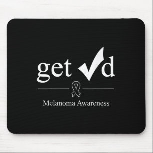 Tapis De Souris Melanoma Black Awareness Ribbon Tee Get Checked
