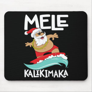 Tapis De Souris Mele Kalikimaka Hawaiian Christmas Hawaii Surfing