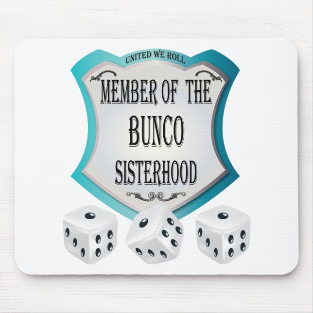 Tapis De Souris membre de la fraternité de bunco (Devant)