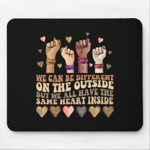 Tapis De Souris Même cœur à l'intérieur Juneteenth Mois de l'histo
