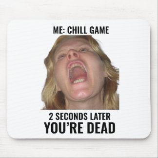 Tapis de Souris Mème de Jeu Drôle Visage qui Hurle