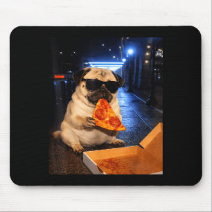 Tapis De Souris Mème de Pug drôle Pug Chien Avec des Lunettes de S