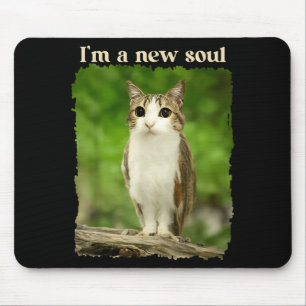 Tapis De Souris Mème drôle de Meowl, Mème de chat hibou Brainrot G