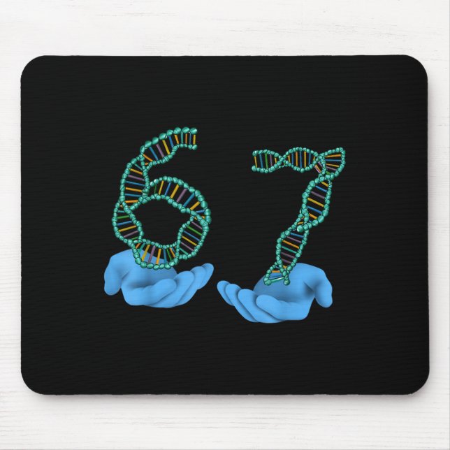 Tapis De Souris Mème drôle numéro 67 Réplication ADN Science moléc (Devant)