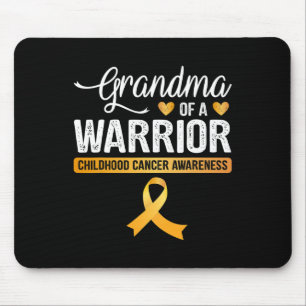 Tapis De Souris Mémé d'un guerrier Ruban contre le cancer infantil