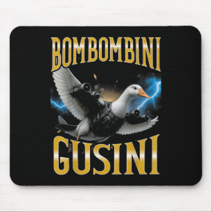 Tapis De Souris Mème surréaliste italien Brainrot Bombombini Gusin