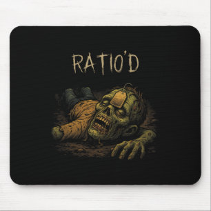 Tapis De Souris Mème Teag Ratio Drôle Zombie Npc Ratioé Gamer H