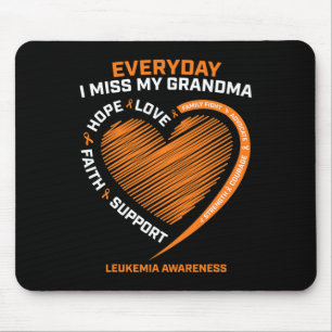Tapis De Souris Mémoire d'amour de ma grand-mère Leucémie sensibil