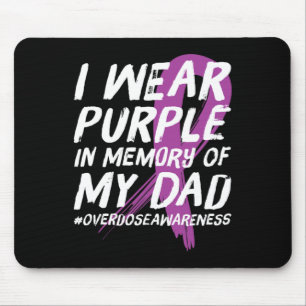 Tapis De Souris Mémoire Du Père Porte Une Surdose Violette Sensibi