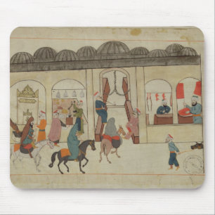 Tapis De Souris Memorie Turchesche dépeignant le marché dedans