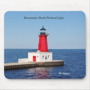 Tapis De Souris Menominee Nord Pierhead Light mousepad