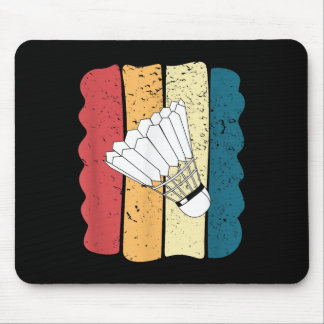 Tapis De Souris Mens Badminton Funny Vintage Funny Gift Idea 
