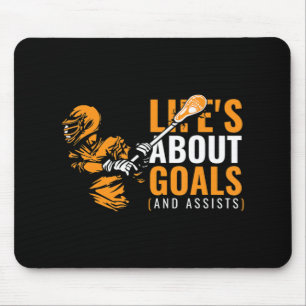 Tapis De Souris Mens Life's About Buts Lacrosse for Boys Lcross
