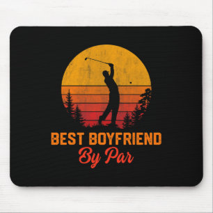 Tapis De Souris Mens Vintage Meilleur Garçon Par Par Golf Boyfrien