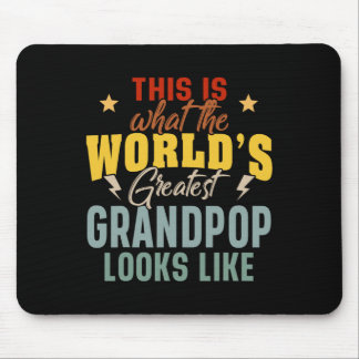 Tapis De Souris Mens What the World&# ; s Grandeur Grandpop Looks 
