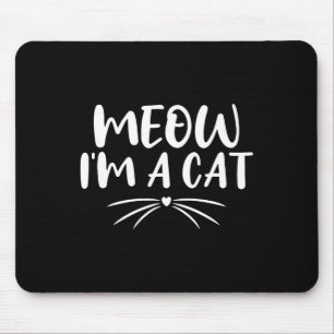Tapis De Souris Meow I'm A Cat Funny Halloween Costume Couples 202