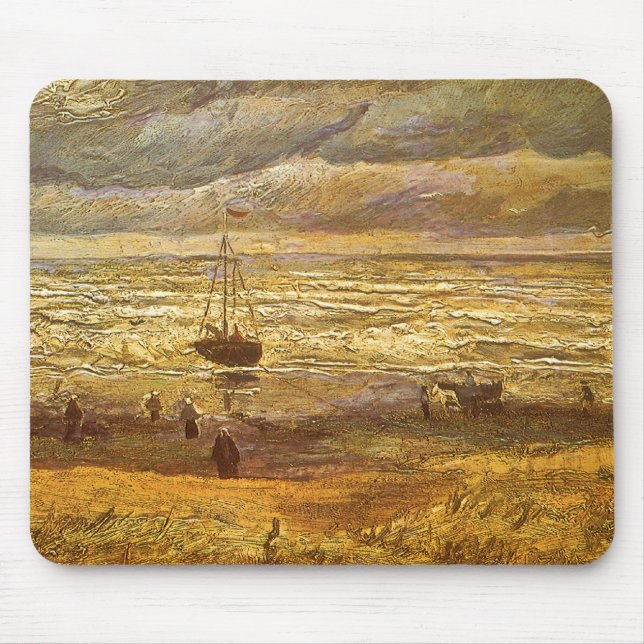 Tapis De Souris Mer à Scheveningen par Vincent van Gogh (Devant)