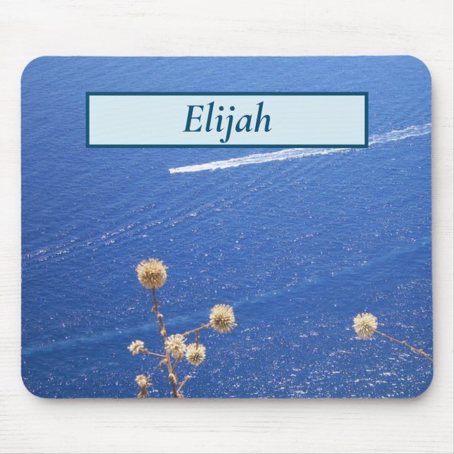 Tapis De Souris Mer bleue grecque (Devant)