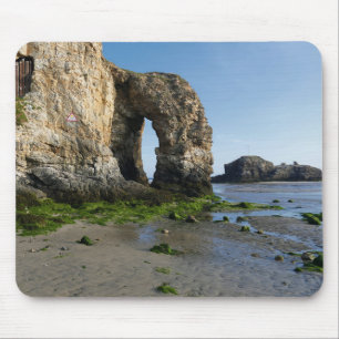 Tapis De Souris Mer Perranporth Côte de Cornouailles Angleterre