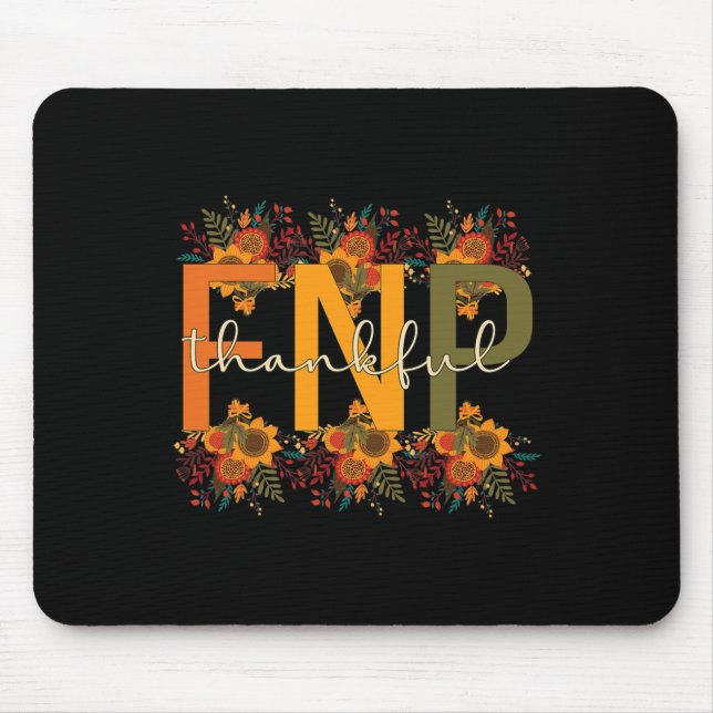 Tapis De Souris Merci FNP Thanksgiving Family Nurtione Pratitione (Devant)