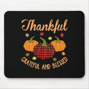 Tapis De Souris Merci Gratuit Béni Soie Plaid Thanksgiving