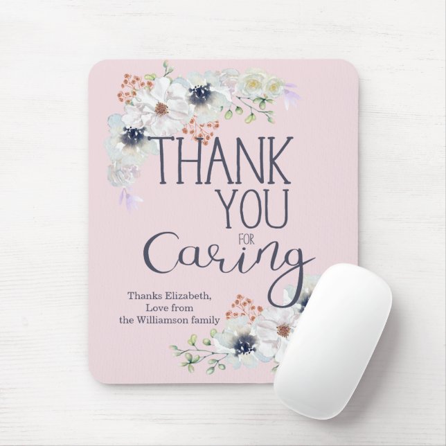Tapis De Souris Merci Pour Prendre Soin De L'Appréciation Florale (Avec souris)