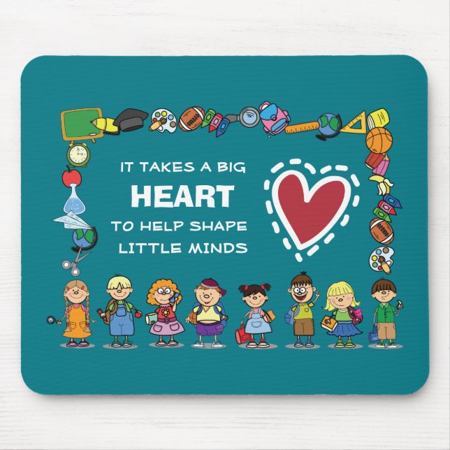 Tapis De Souris Merci, professeur. Cadeau scolaire pour enfants (Devant)