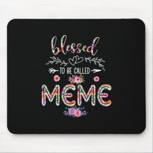 Tapis De Souris Mère Béni D'Être Appelée Maman Et Mème Fleur