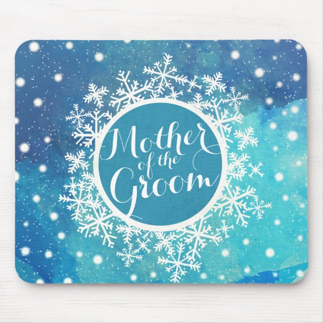 Tapis De Souris Mère de la chambre Mariage d'hiver | Mousepad (Devant)