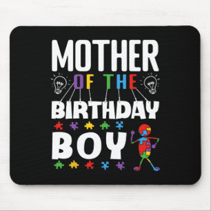 Tapis De Souris Mère du garçon qui fête son anniversaire Puzzle de