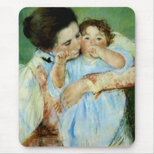 Tapis De Souris Mère et enfant par Mary Cassat