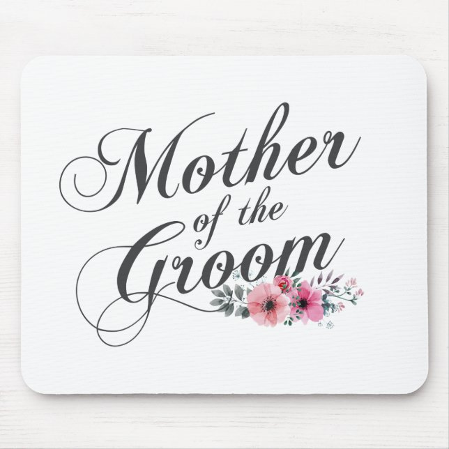 Tapis De Souris Mère simple du Mariage Groom | Mousepad (Devant)