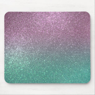 Tapis De Souris Mermaid vert rose Parties scintillant étincelante 