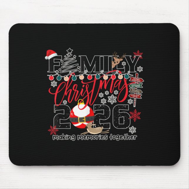 Tapis De Souris Merry Christmas 2026 Women, Men Shirt  (Devant)