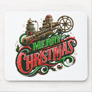 Tapis De Souris Merry Christmas steampunk