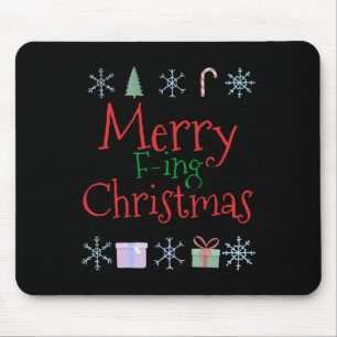 Tapis De Souris Merry Foring (f) Noël Funny Sarcastic Quo