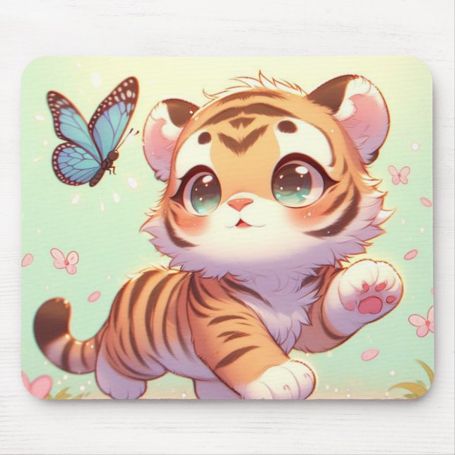 Tapis De Souris Merveilleuse dans les yeux d'un chaton (Devant)
