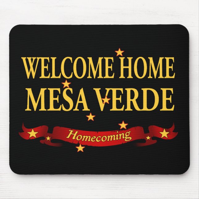 Tapis De Souris MESA bienvenu Verde de maison (Devant)