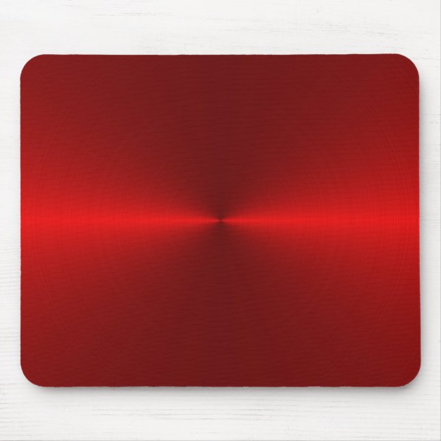 Tapis De Souris métal balayé par rouge (Devant)