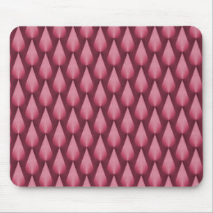 Tapis De Souris Métallo rose éblouissant Raindrops Mousepad