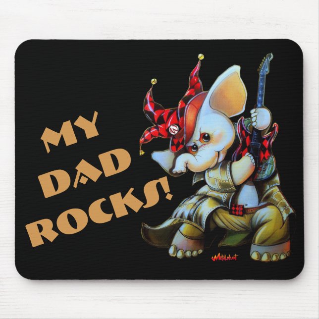 Tapis De Souris Metalphant Jester Mon père Rocks Pad (Devant)