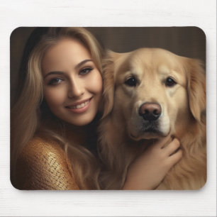 Tapis De Souris Mete golden retriever Meilleur Chien Maman Jamais