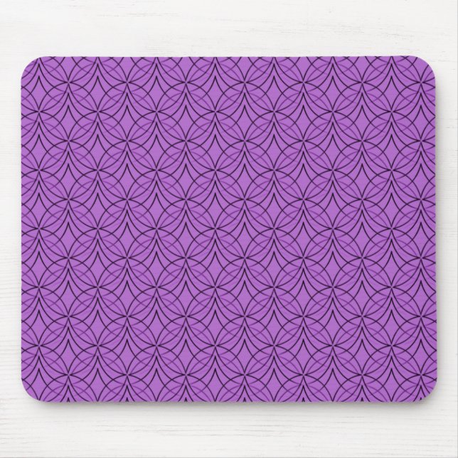 Tapis De Souris Métro Clair et Violet Rétro Mousepad (Devant)