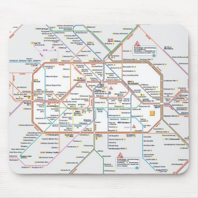 Tapis De Souris Métro de Berlin (Devant)