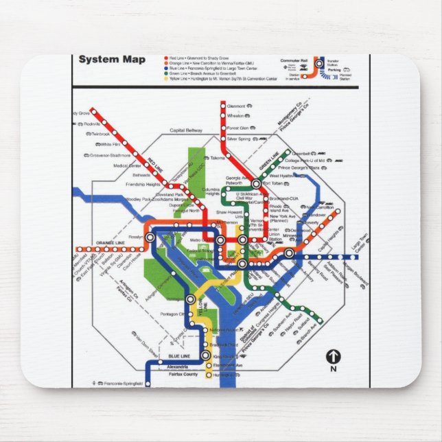 Tapis De Souris Métro de C.C (Devant)