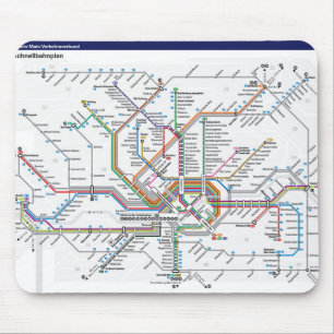 Tapis De Souris Métro de Francfort Mousepad