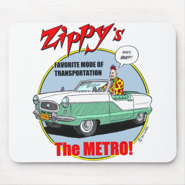 Tapis De Souris Métro Zippy Mousepad (Devant)