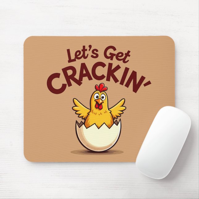 Tapis De Souris Mettons-nous le jeu amusant de poulet de la ferme  (Avec souris)