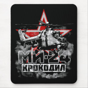 Tapis De Souris Mi-24 gros hélicoptère soviétique