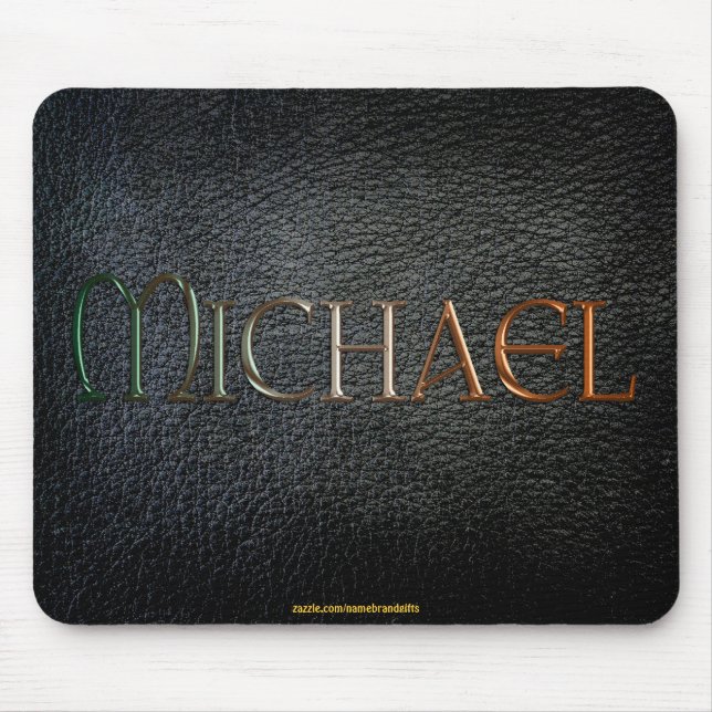 Tapis De Souris MICHAEL look cuir personnalisé Mousepad (Devant)